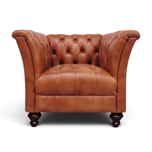Garswood Leather Chesterfield Armchair