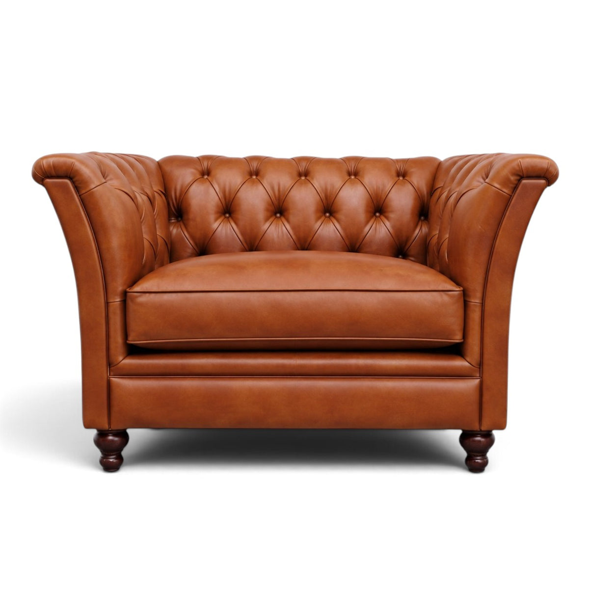 Garswood Leather Chesterfield Snuggler