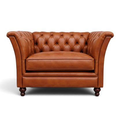 Garswood Leather Chesterfield Snuggler