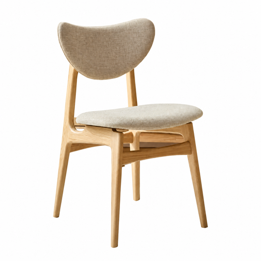 larsen Butterfly Grey Fabric Dining Chair - Pair