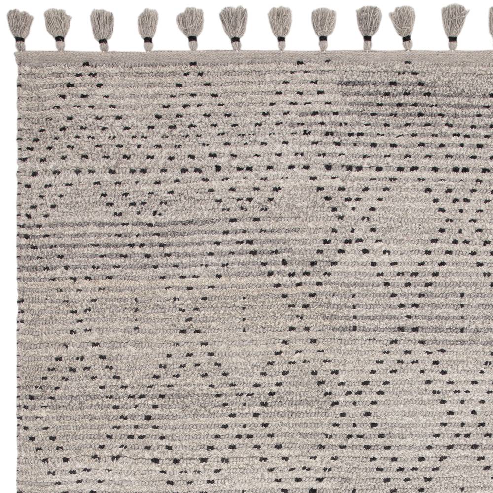 Grey/Black Diamond Rug Nepal Rug - 200cm x 290cm