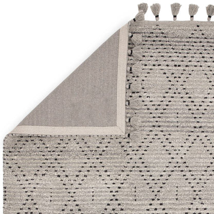Grey/Black Diamond Rug Nepal Rug - 200cm x 290cm