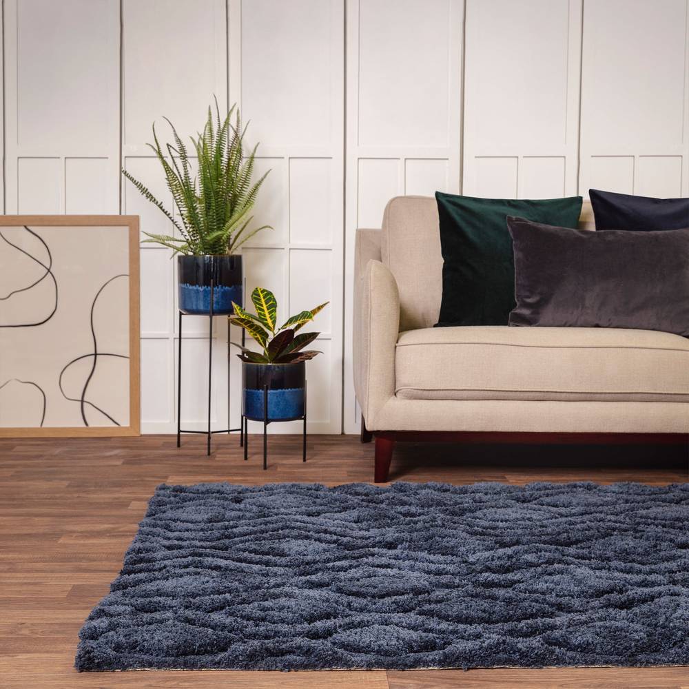 Navy Rug Harrison Rug - 200cm x 290cm