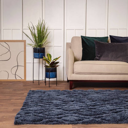 Navy Rug Harrison Rug - 200cm x 290cm