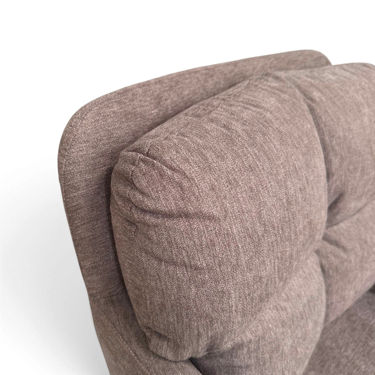 Haven Light Beige Grey Fabric Swivel Carver Dining Chair