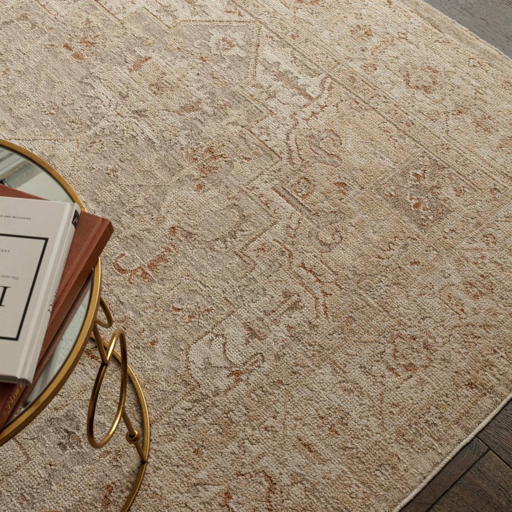 Serapi Beige Heriz Rug - 67cm x 240cm