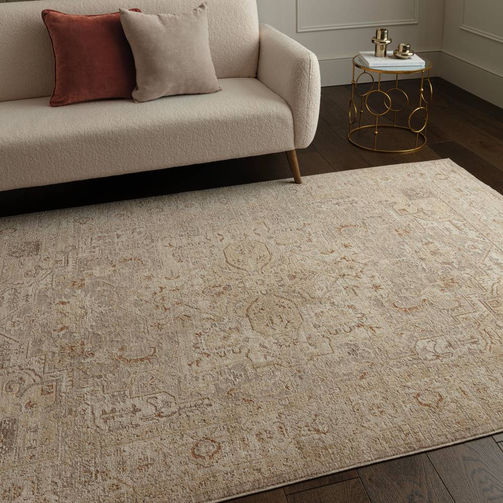 Serapi Beige Heriz Rug - 67cm x 240cm