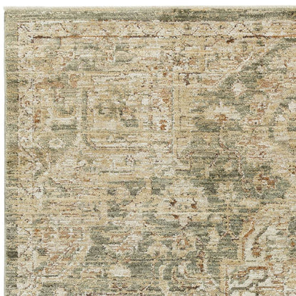 Serapi Green Heriz Rug - 67cm x 240cm