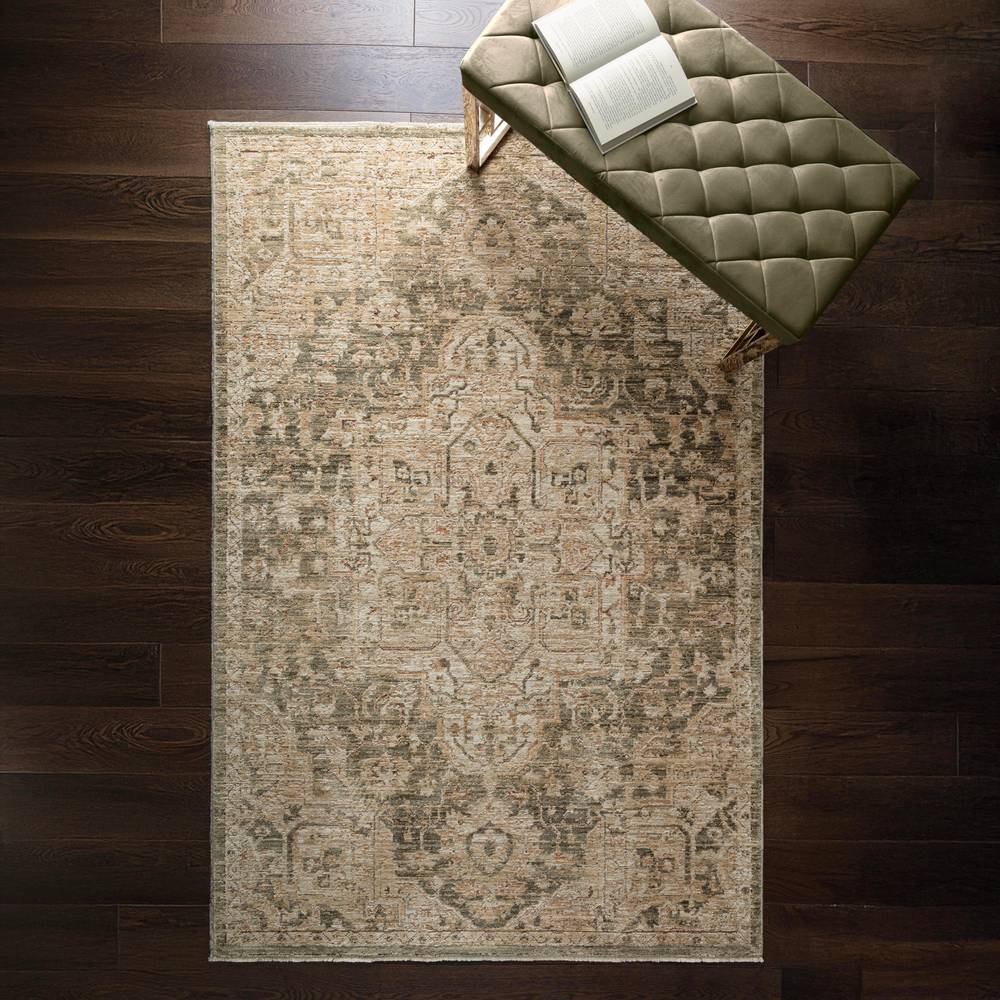 Serapi Green Heriz Rug - 67cm x 240cm