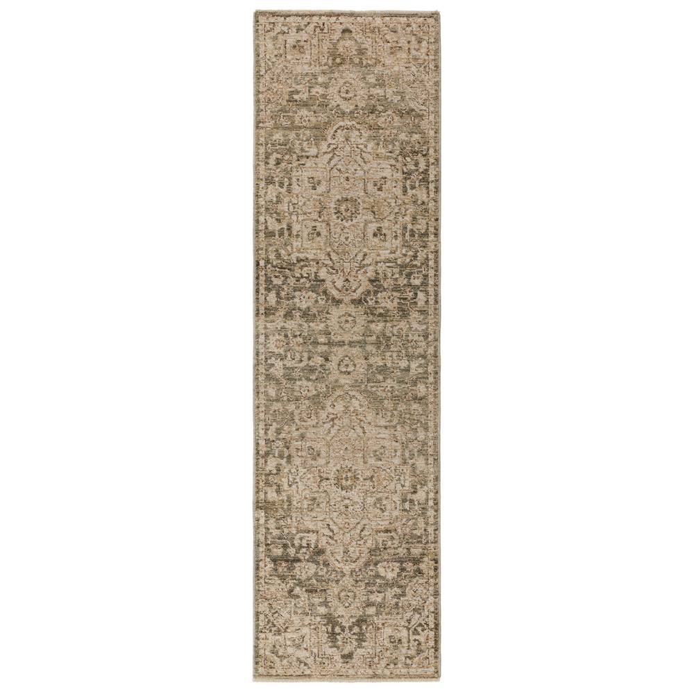 Serapi Green Heriz Rug - 67cm x 240cm