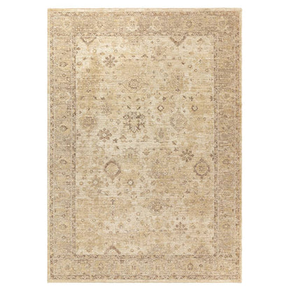 Ornate Beige Heriz Rug - 67cm x 240cm