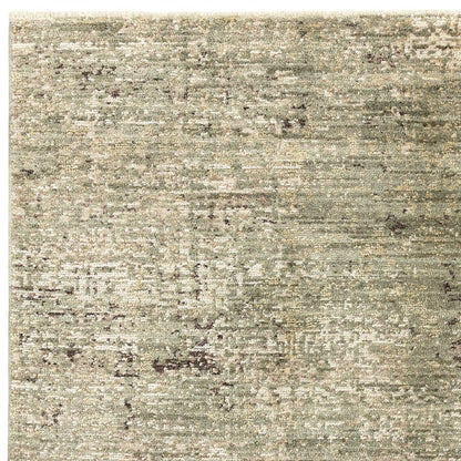 Patina Green Heriz Rug - 80cm x 160cm