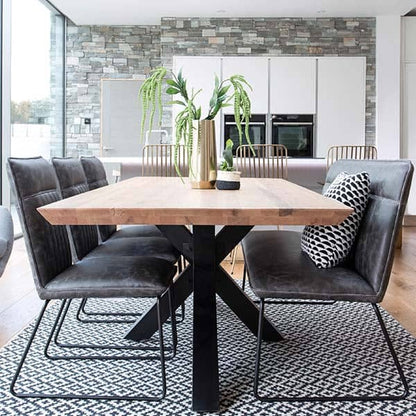 Hoxton Oak Spider Leg Dining Table - 2 Sizes