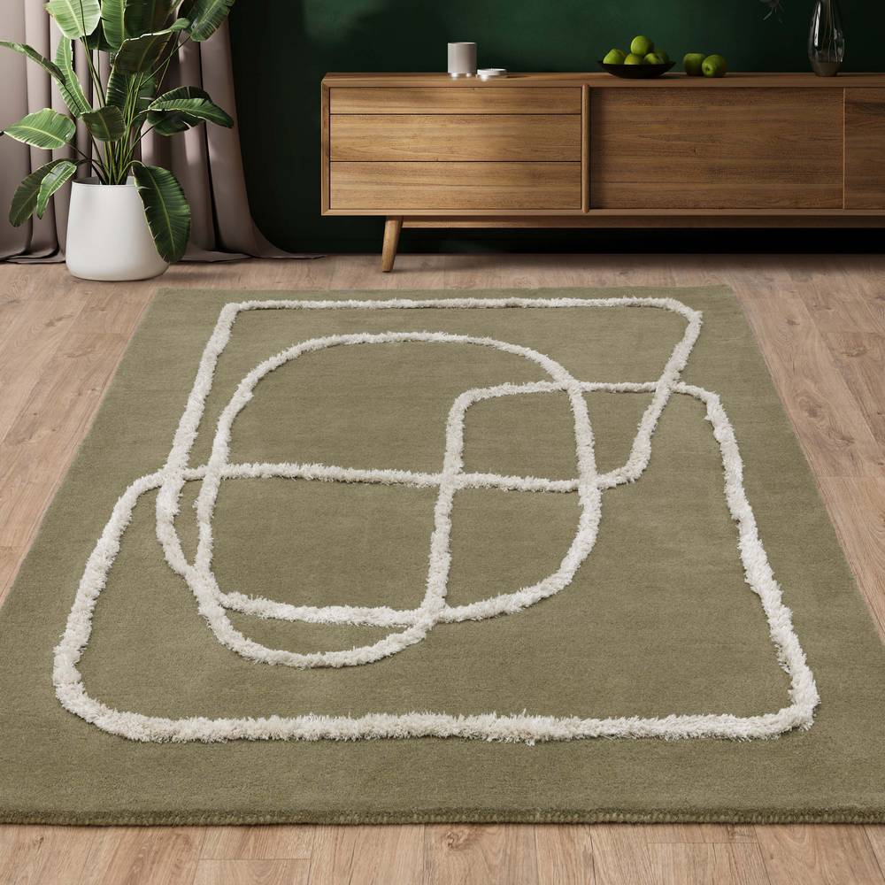 93 Infinity Sage Matrix Rug - 200cm x 300cm