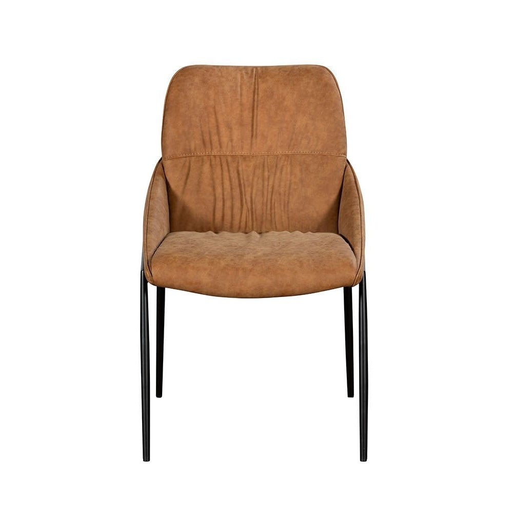 Jackson Tan PU Leather Dining Chair
