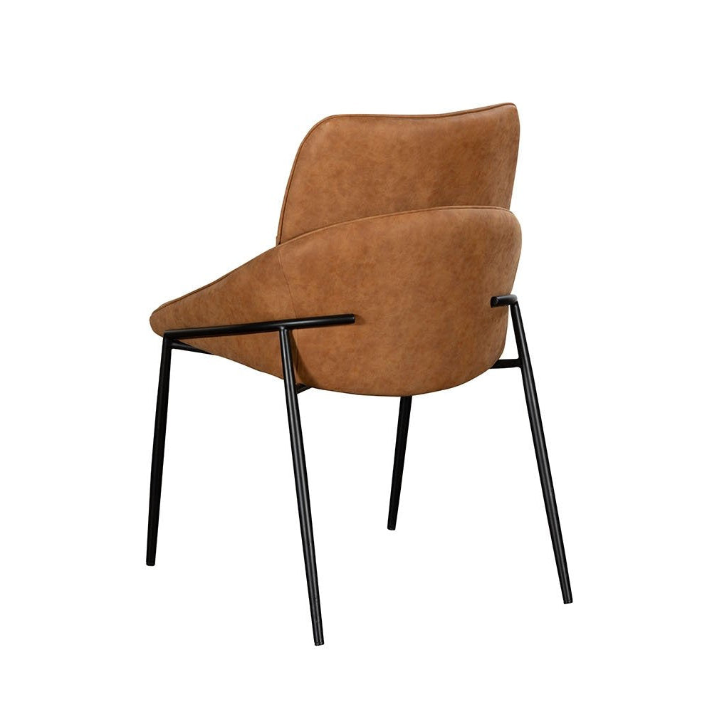 Jackson Tan PU Leather Dining Chair