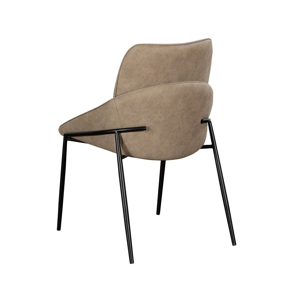 Jackson Taupe PU Leather Dining Chair
