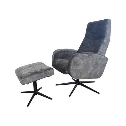 Jade Hygge Reclining Chair & Stool - Pieces For Places
