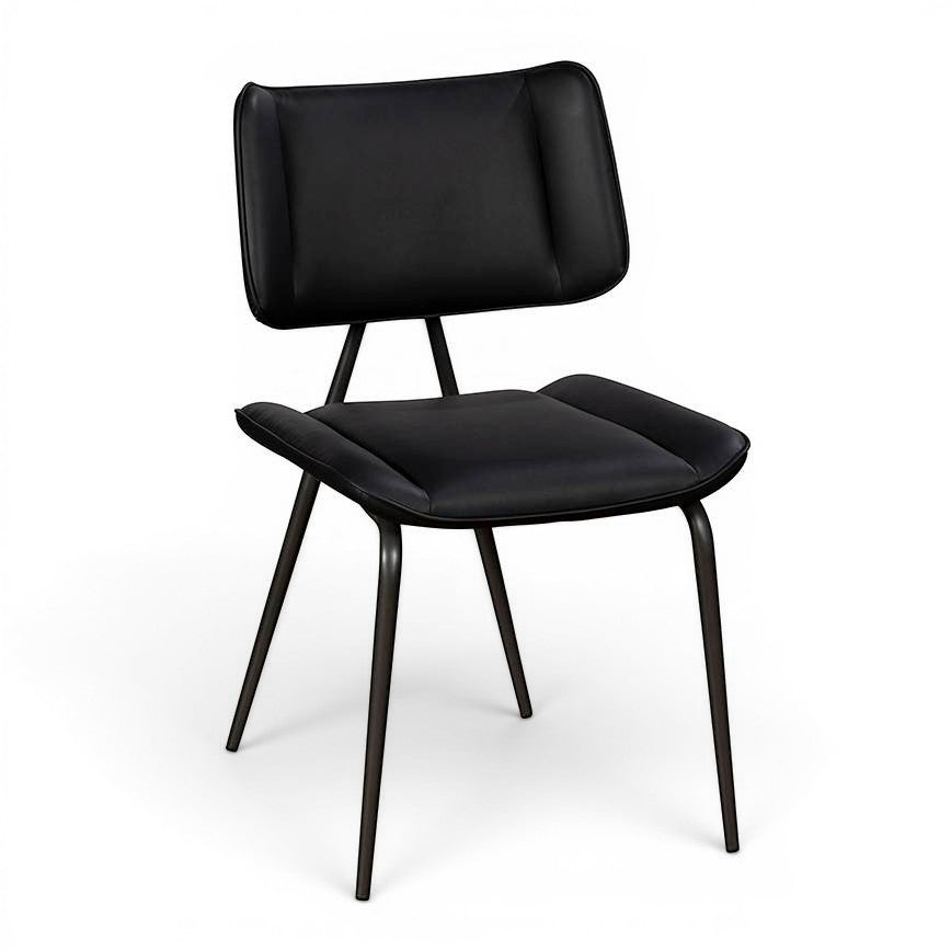 Josk Black PU Leather Dining Chair - Pieces For Places