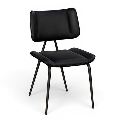 Josk Black PU Leather Dining Chair - Pieces For Places