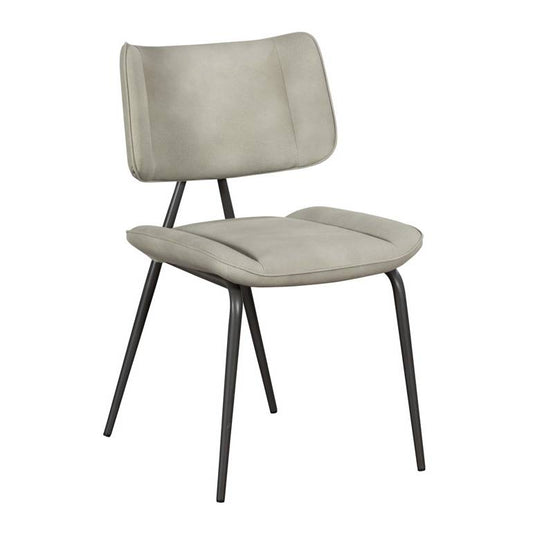 Josk Misty Grey PU Leather Dining Chair - Pieces For Places