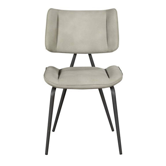 Josk Misty Grey PU Leather Dining Chair - Pieces For Places
