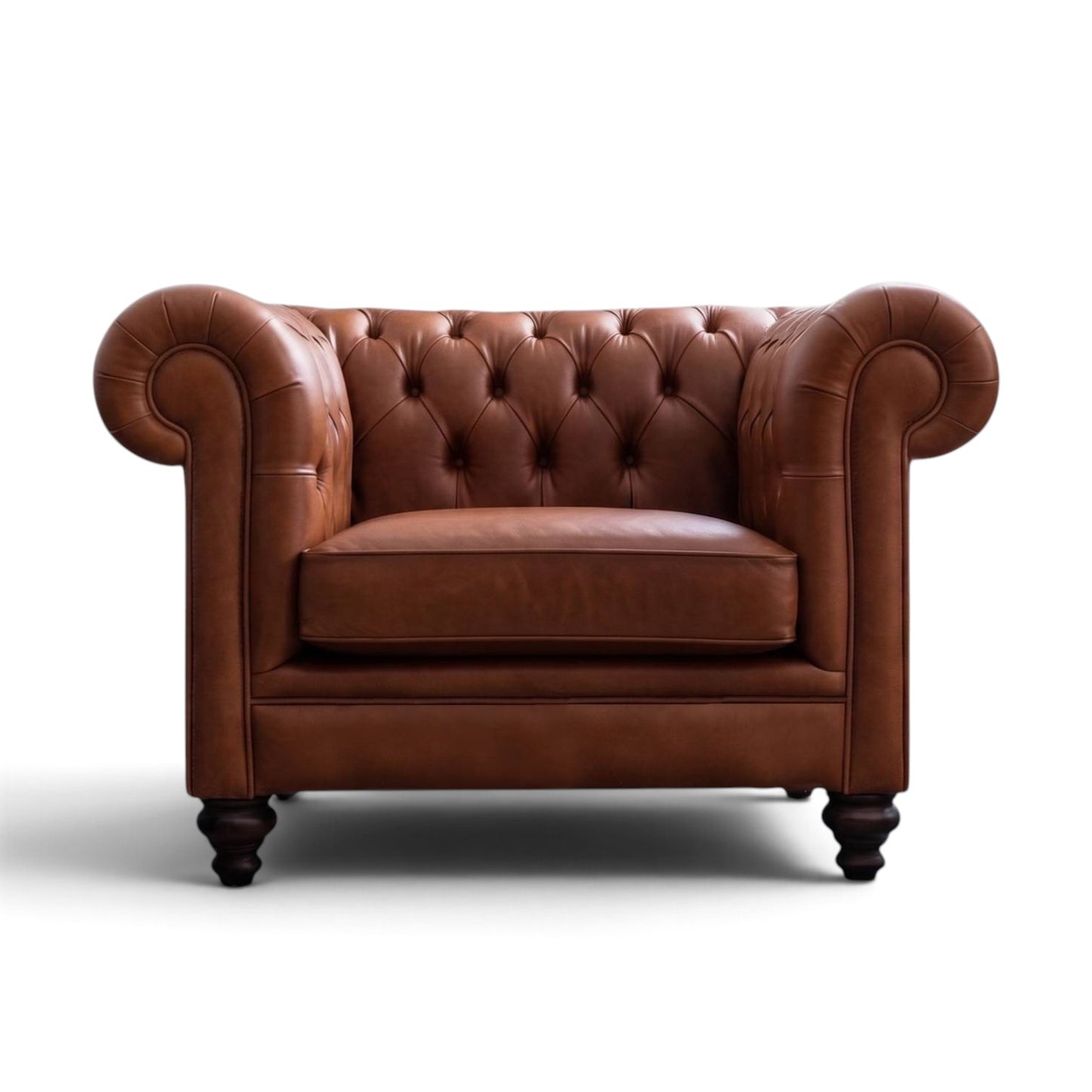 Judge Leather Chesterfield Armchair