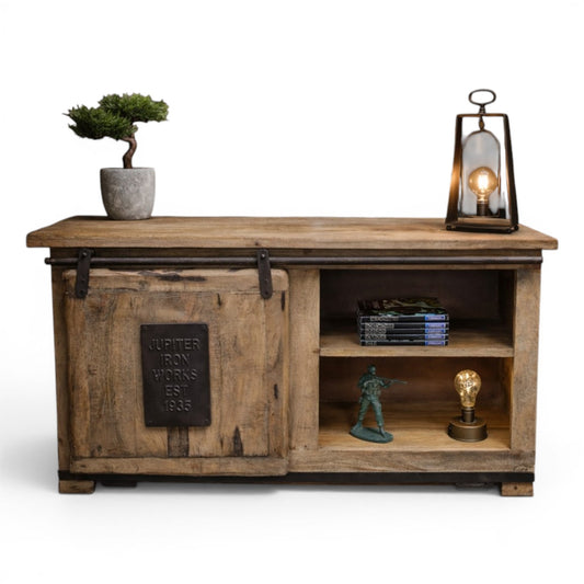 Jupiter Industrial Small Tv Unit With Shelf