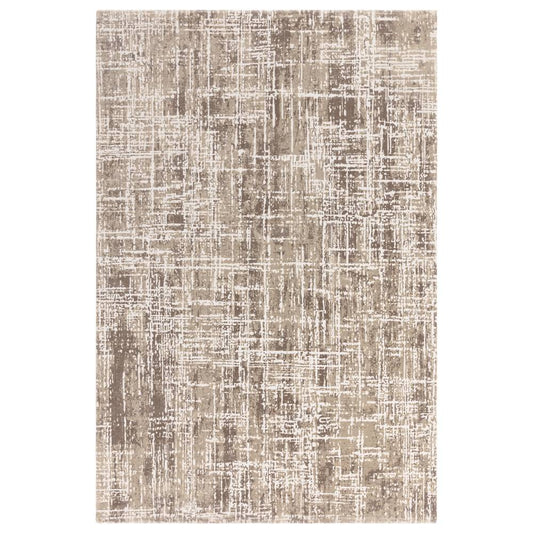 Abstract Beige Kuza Rug - 240cm x 340cm