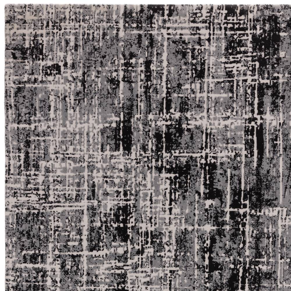 Abstract Black Kuza Rug - 240cm x 340cm