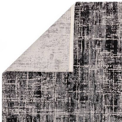 Abstract Black Kuza Rug - 240cm x 340cm