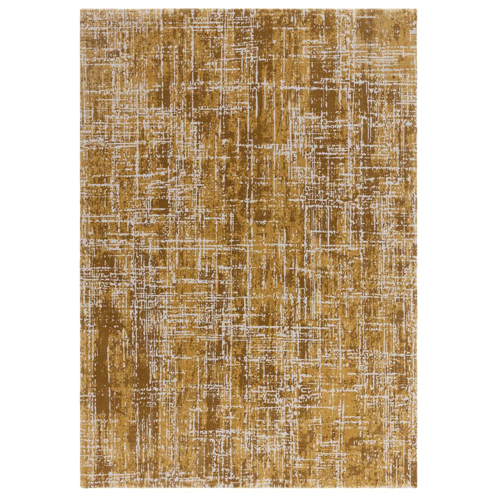 Abstract Gold Kuza Rug - 240cm x 340cm