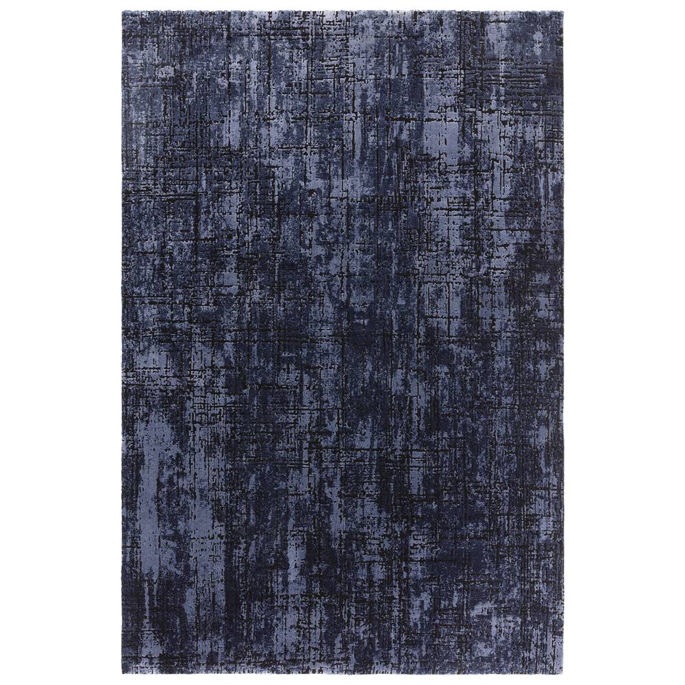 Abstract Navy Kuza Rug - 240cm x 340cm