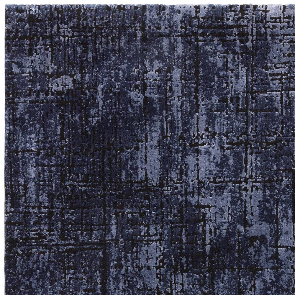 Abstract Navy Kuza Rug - 240cm x 340cm