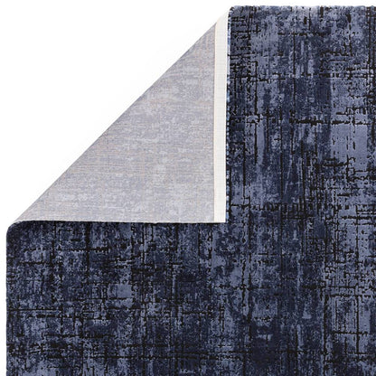 Abstract Navy Kuza Rug - 240cm x 340cm