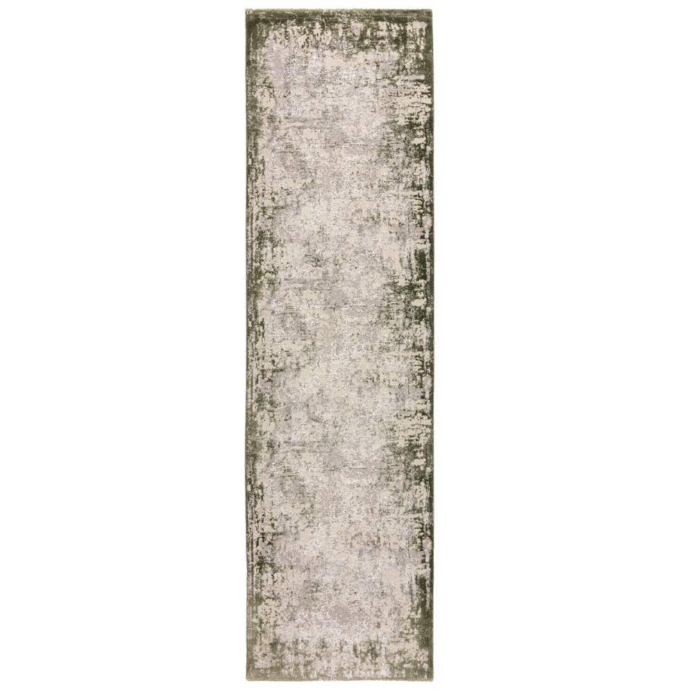 Border Green Kuza Rug - 240cm x 340cm