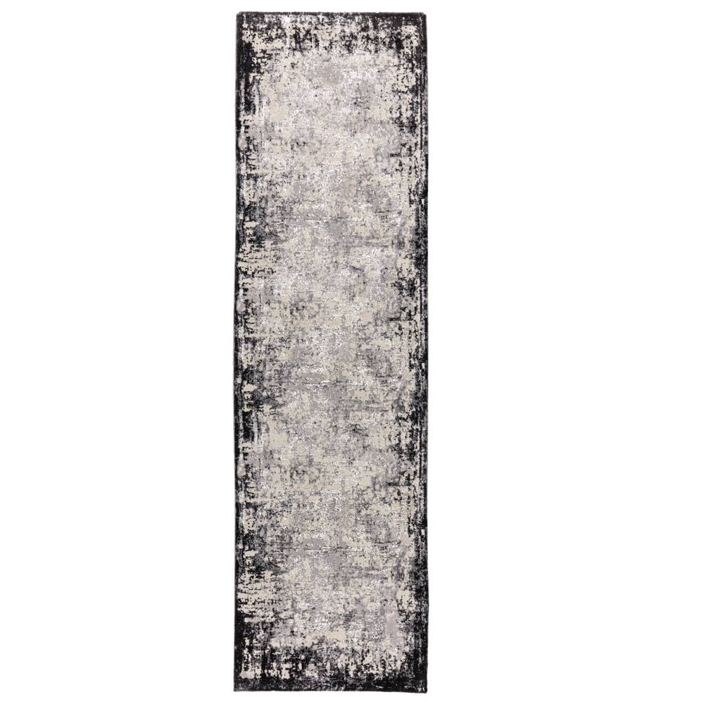 Border Grey Kuza Rug - 240cm x 340cm