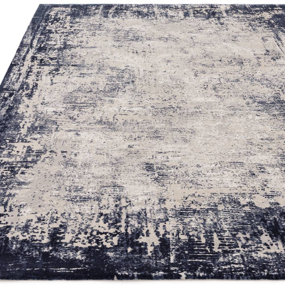 Border Navy Kuza Rug - 240cm x 340cm