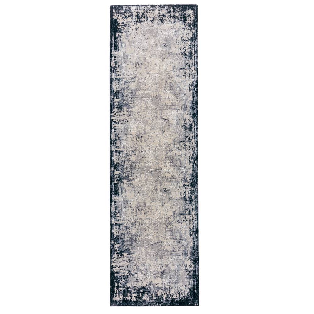 Border Navy Kuza Rug - 240cm x 340cm