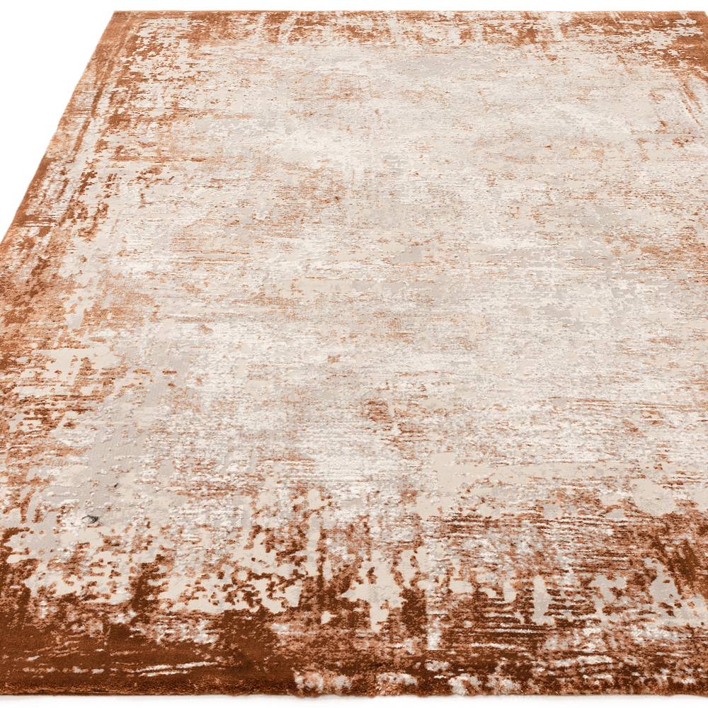 Border Terracotta Kuza Rug - 240cm x 340cm