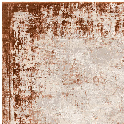 Border Terracotta Kuza Rug - 240cm x 340cm