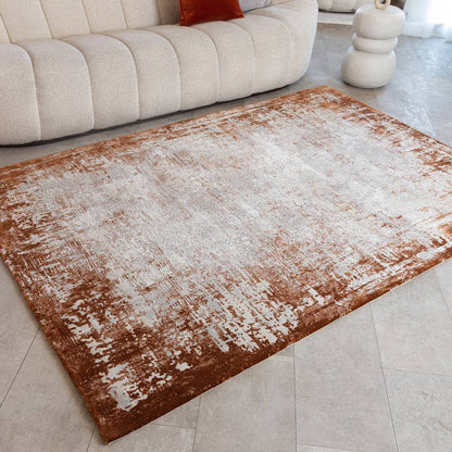 Border Terracotta Kuza Rug - 240cm x 340cm