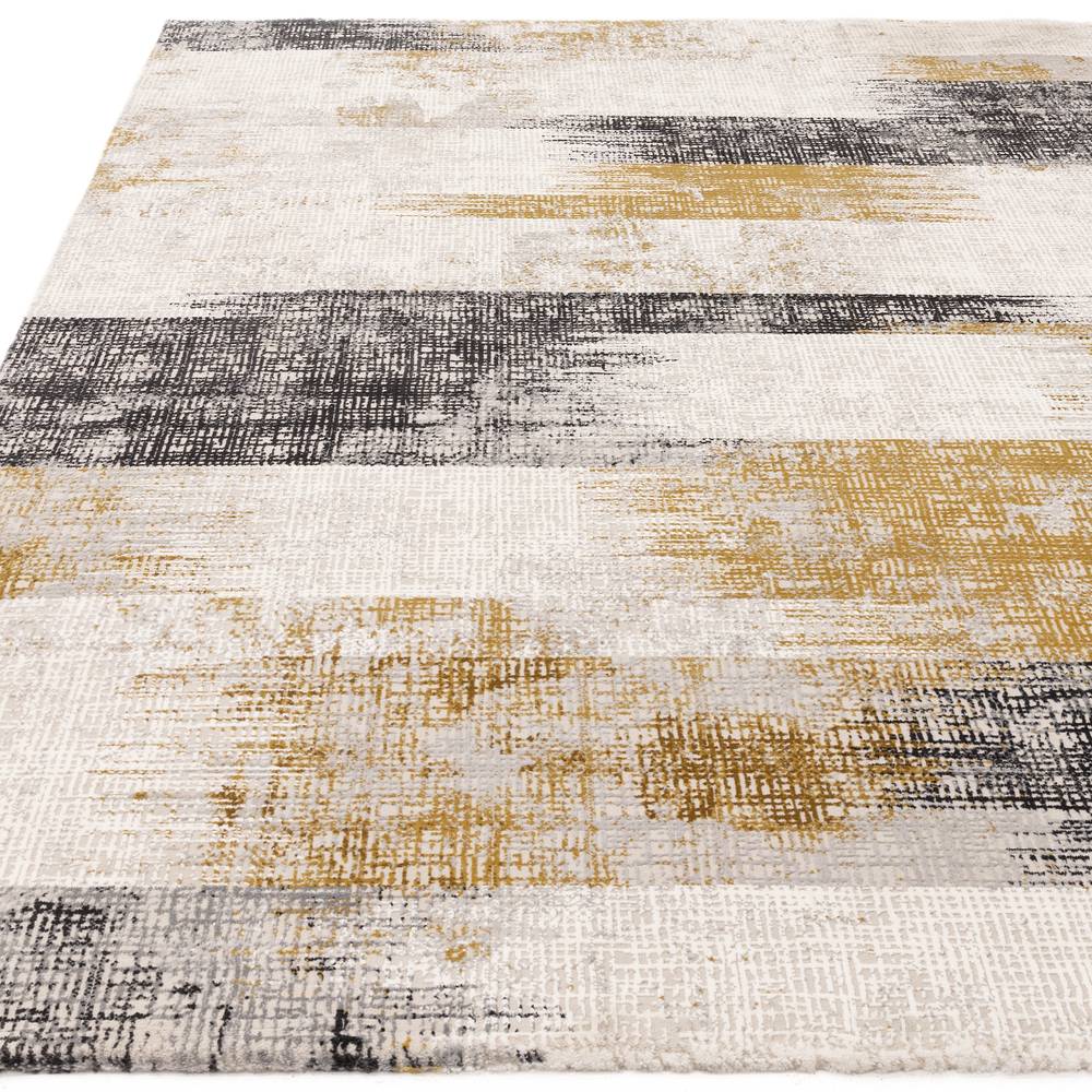 Lines Gold Kuza Rug - 200cm x 290cm