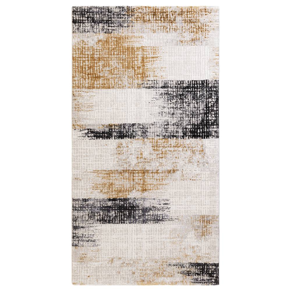 Lines Gold Kuza Rug - 200cm x 290cm