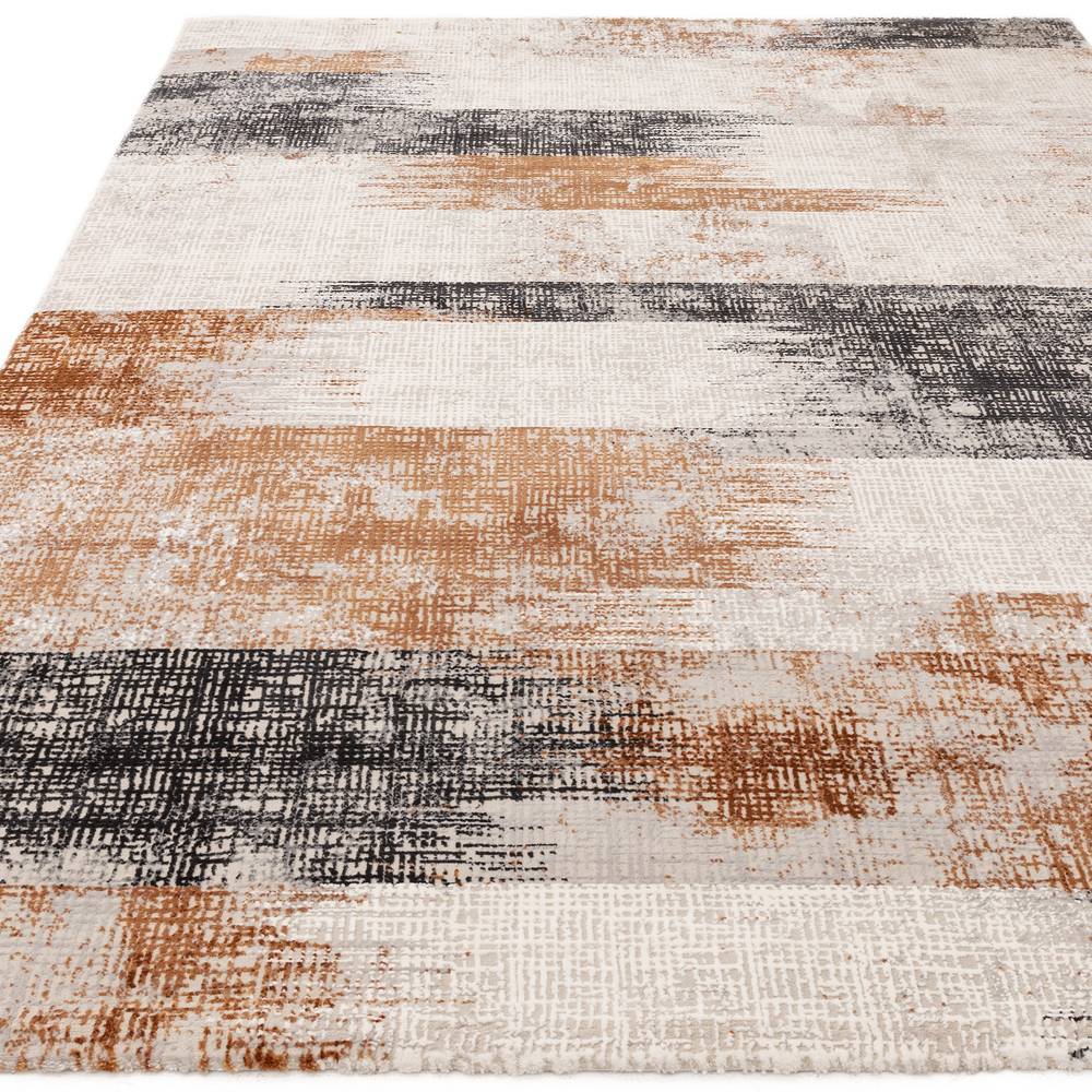 Lines Terracotta Kuza Rug - 200cm x 290cm
