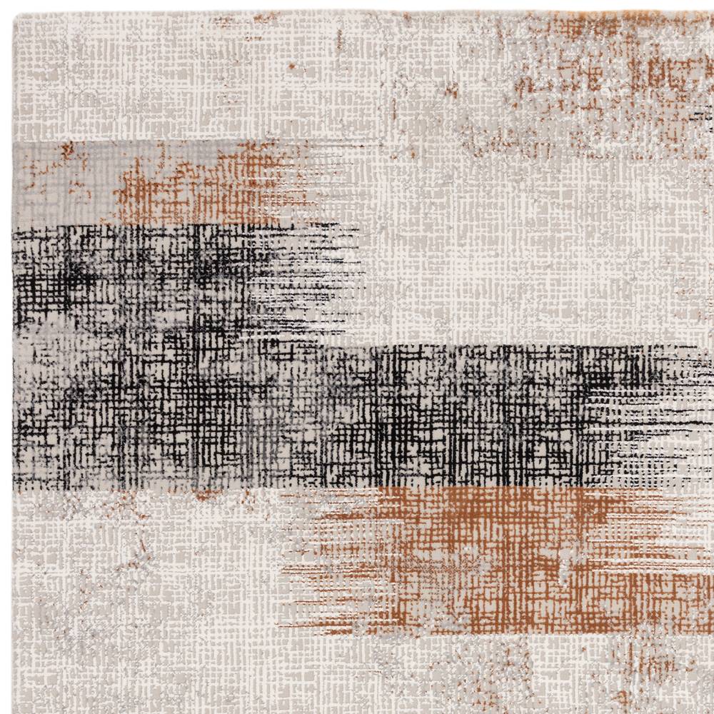 Lines Terracotta Kuza Rug - 200cm x 290cm