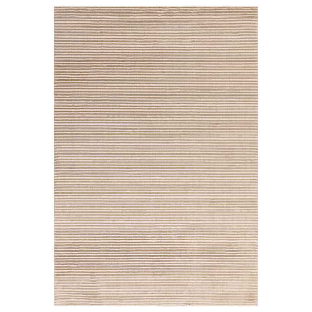 Plain Stripe Beige Kuza Rug - 200cm x 290cm