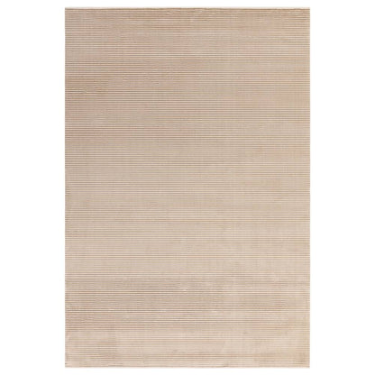 Plain Stripe Beige Kuza Rug - 200cm x 290cm