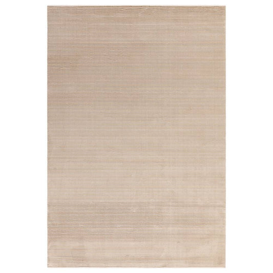Plain Stripe Beige Kuza Rug - 200cm x 290cm