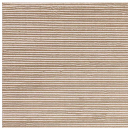 Plain Stripe Beige Kuza Rug - 200cm x 290cm